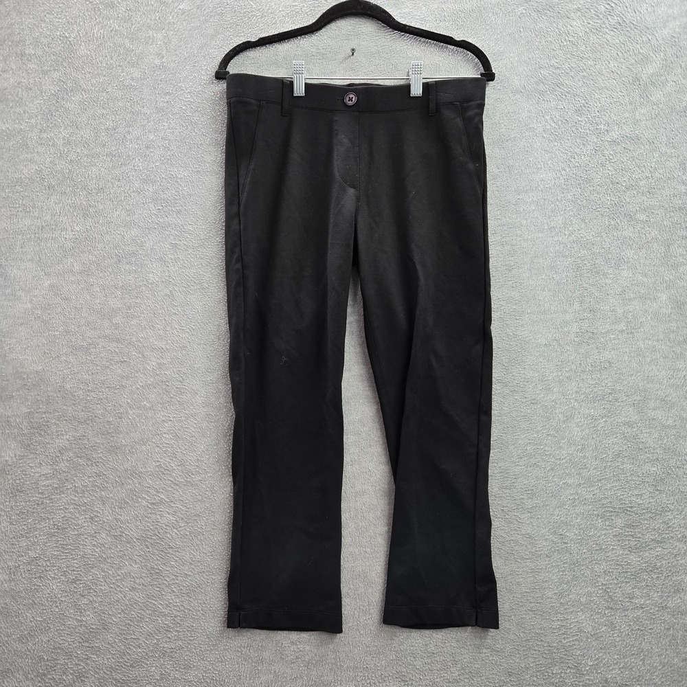 Betabrand Women Pants M Black Nylon Rayon Dress Pants 22" Inseam